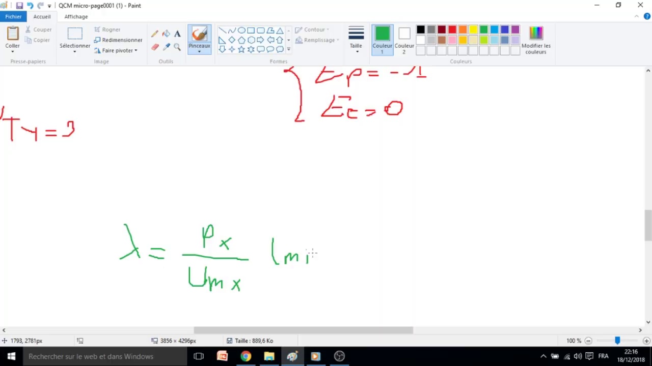 Exemplaire d'examen QCM Microéconomie S1