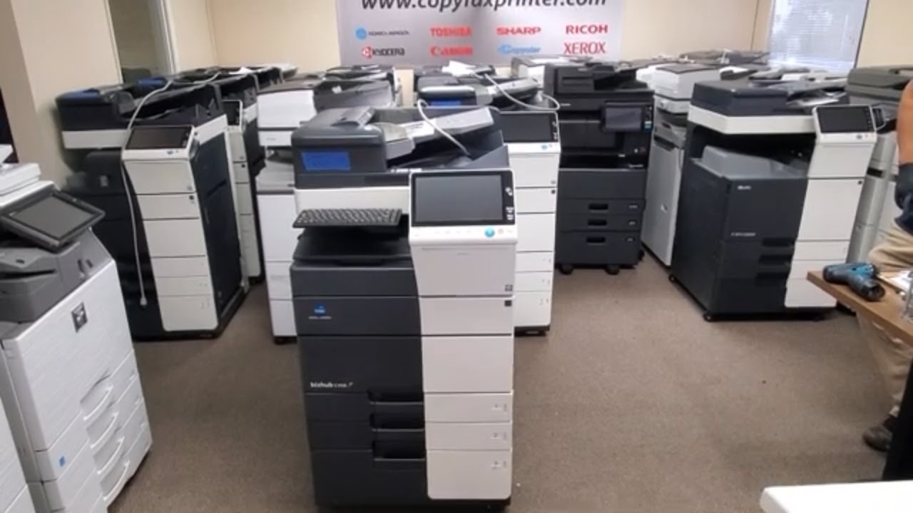 How to remove and replace the transfer belt unit on a konica Minolta BizHub c458
