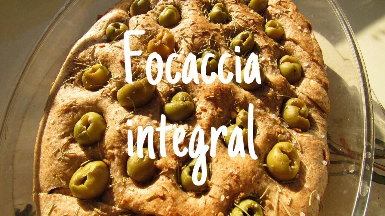 FOCACCIA integral en CASA | super FÁCIL y rápido | FLORSALUDABLE
