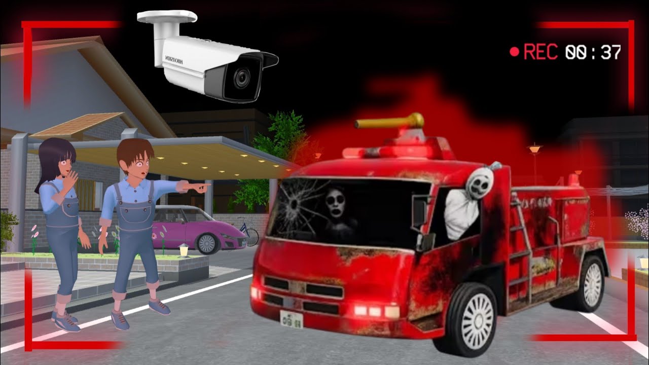 Yuta Mio Panik CCTV Merekam MOBIL PEMADAM MENGACAUKAN KOTA SAKURA 😱 | Sakura School Simulator