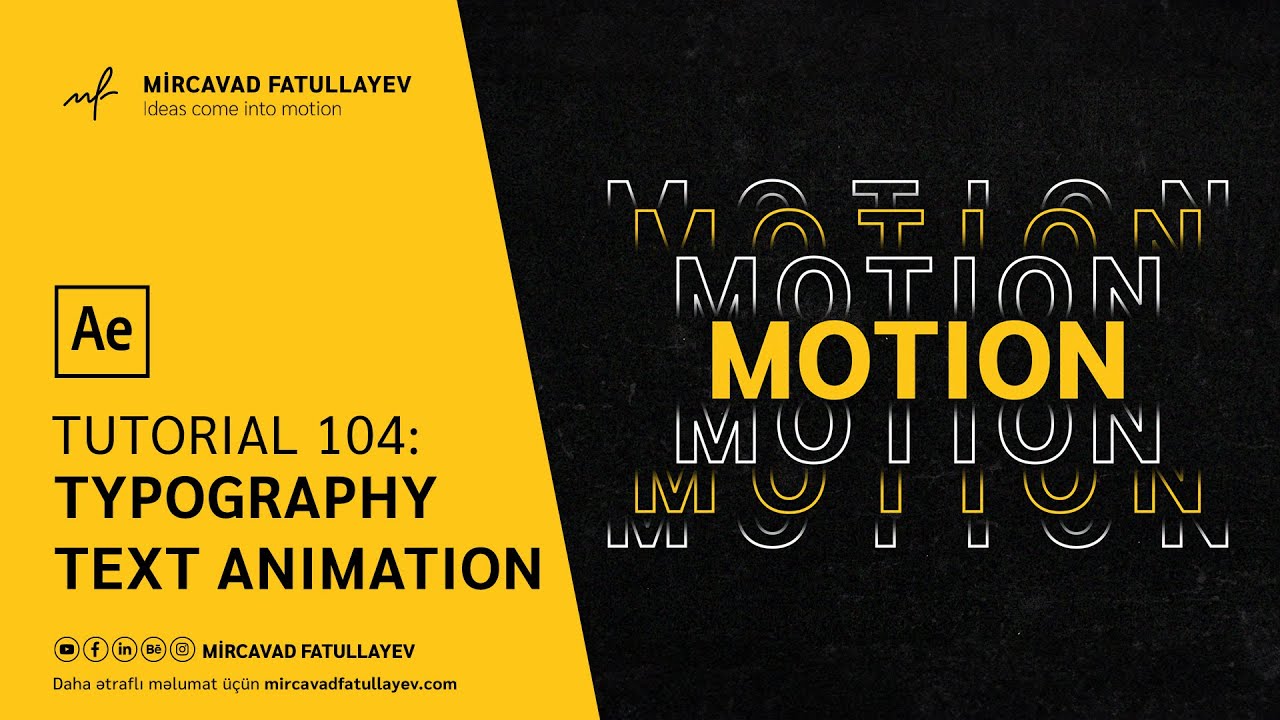 Typography Text Animation - After Effects Tutorial