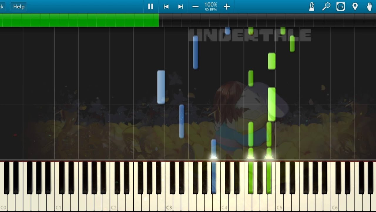 [Synthesia] Undertale OST - His Theme (Piano) [Undertale]