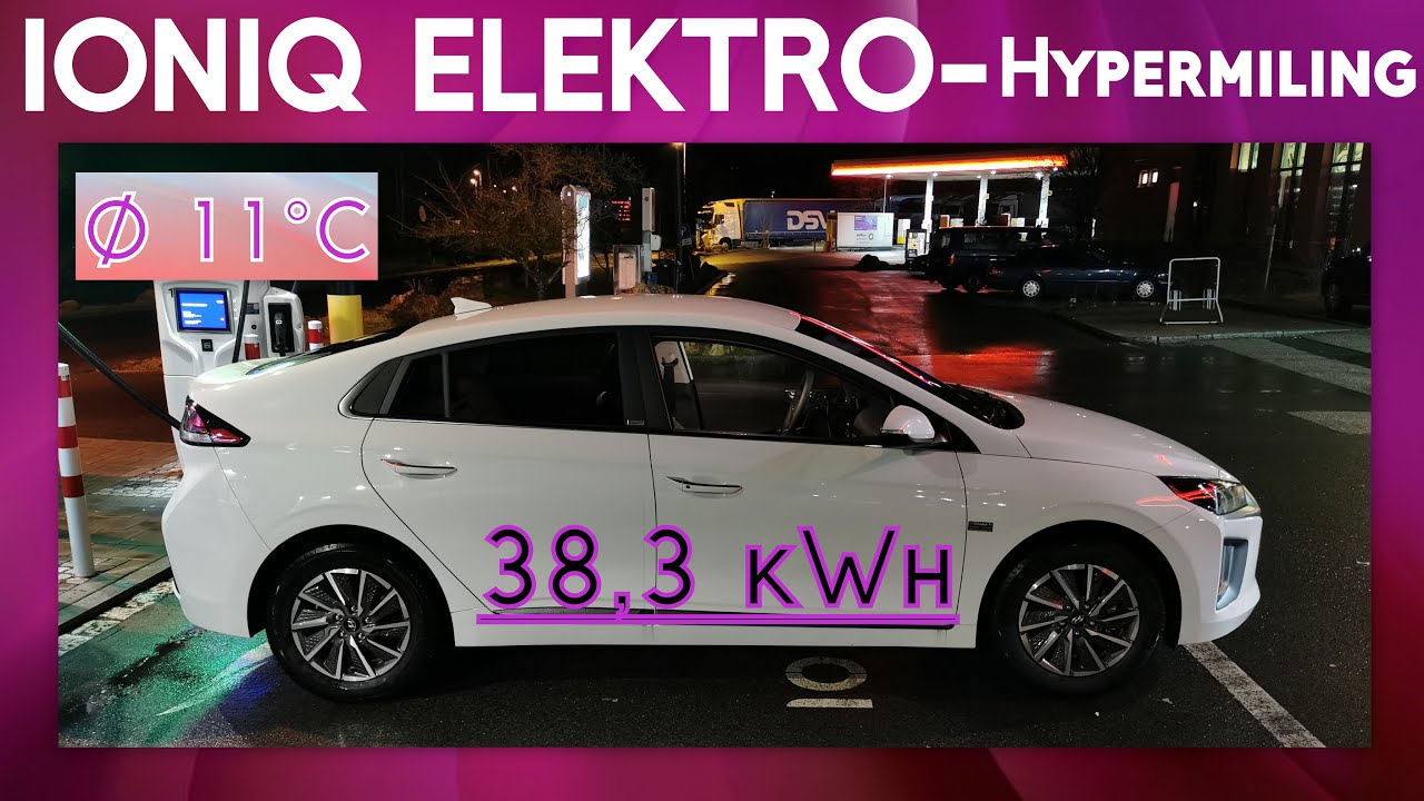Hyundai Ioniq Elektro (38kWh) Hypermiling - Andere Hersteller sind faul? E-SUVs favorisiert!