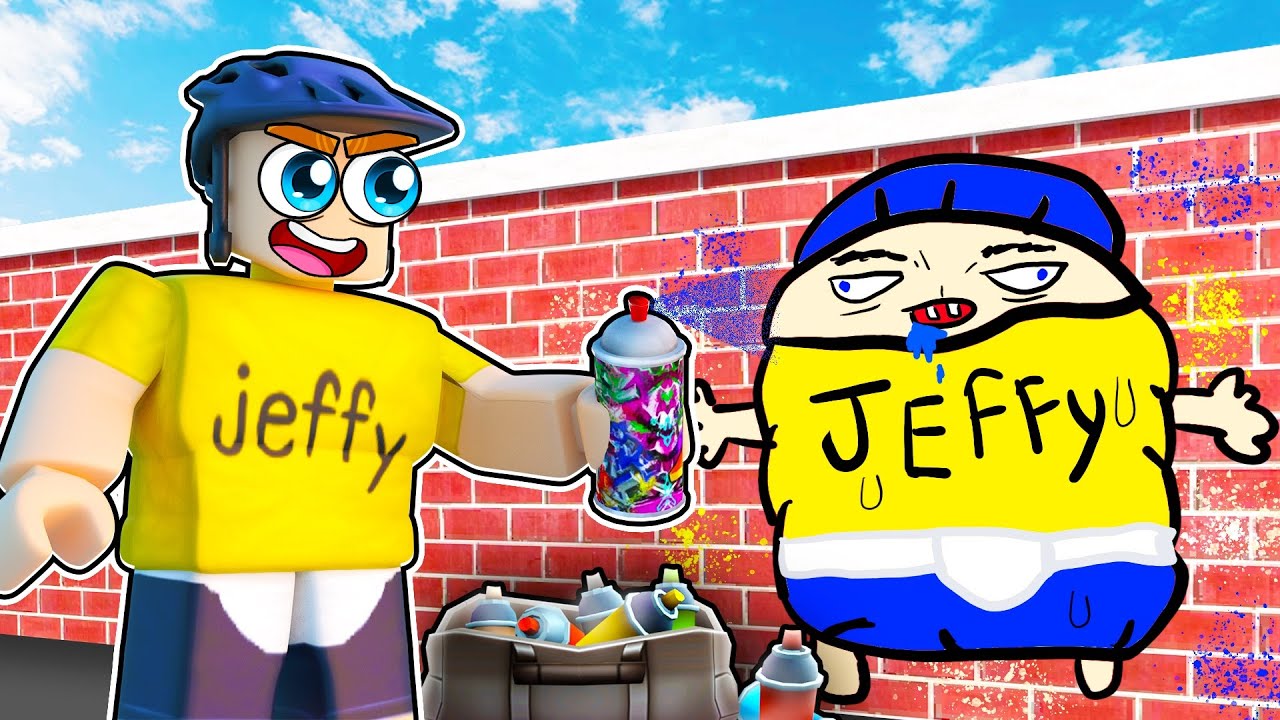 Jeffy BECOMES What He Paints In Roblox!