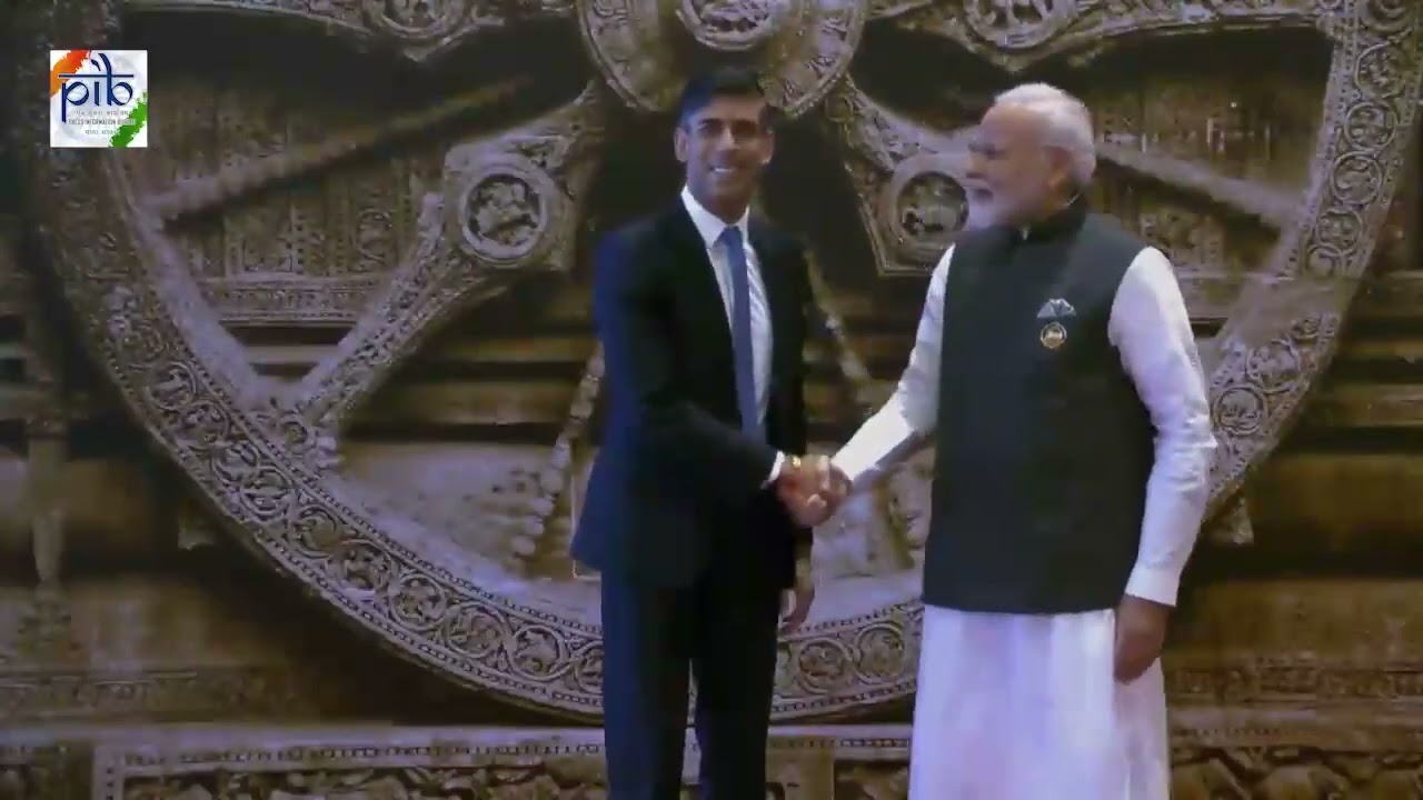PM ने ऐतिहासिक #G20 शिखर सम्मेलन के लिए यूनाइटेड किंगडम के प्रधानमंत्री @RishiSunak का स्वागत किया