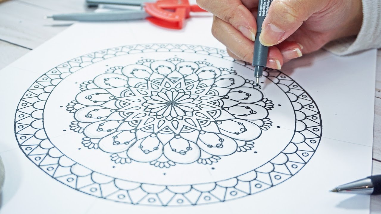 Easy Beginners Mandala Drawing Tutorial | Step-by-Step