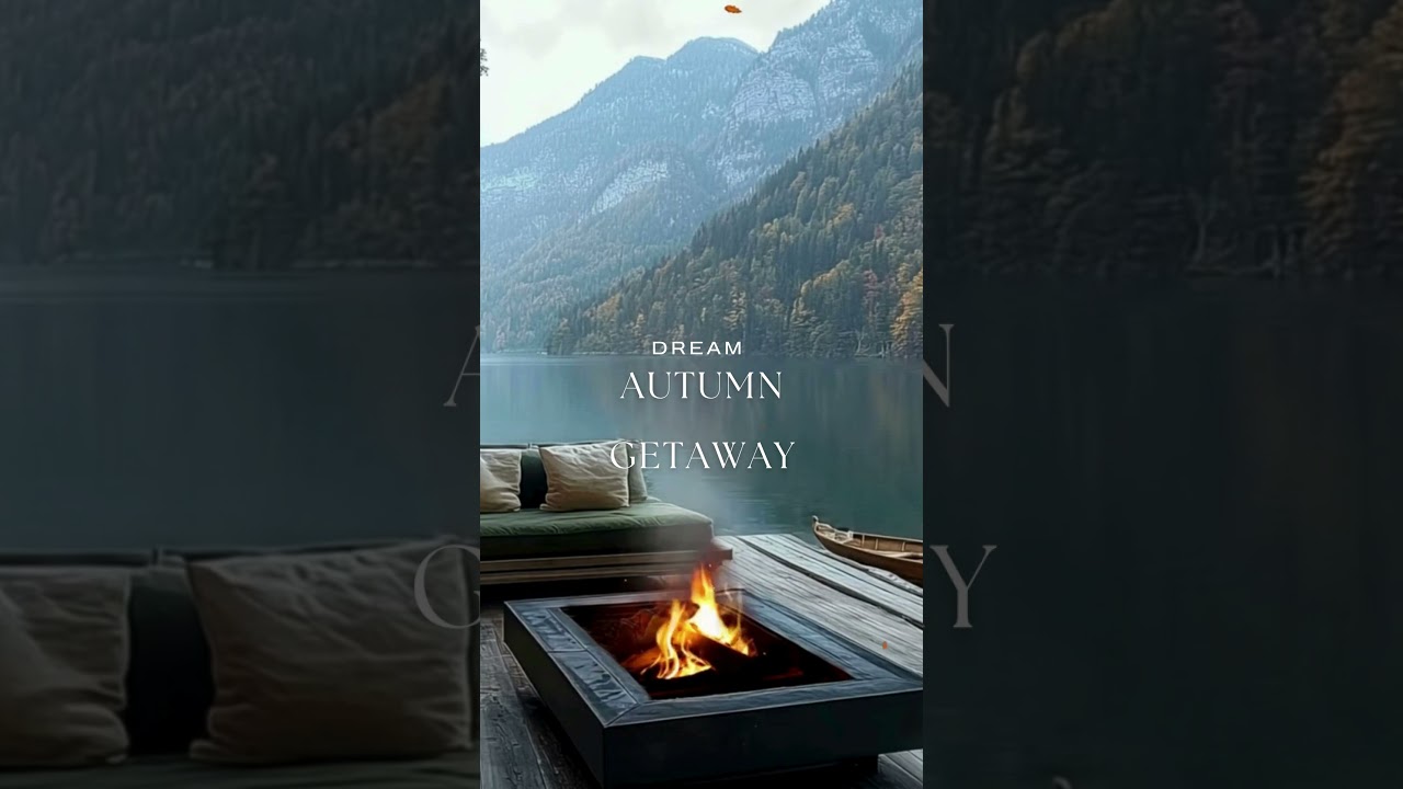 Dream Autumn Getaway | Hidden Lakeside Retreat in the Alps Lo-fi | Ambient Music