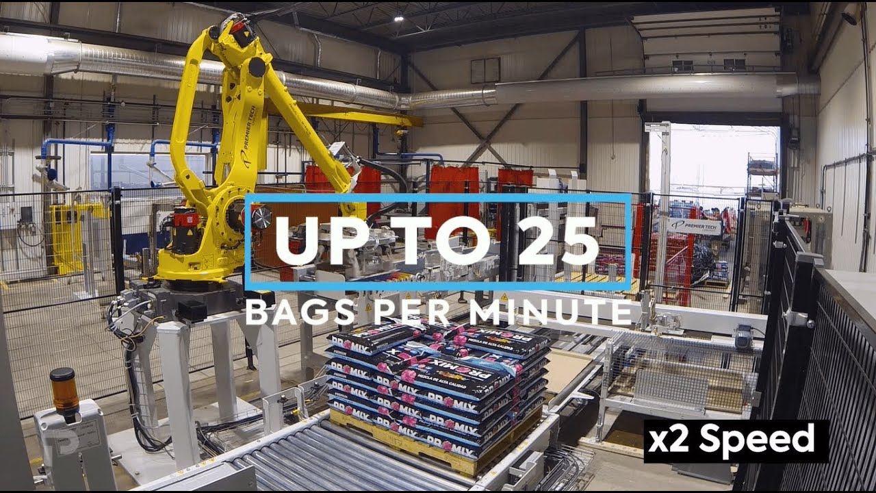 Robotic high speed palletizer for bags - RPF-4111 (Formerly AR-225)