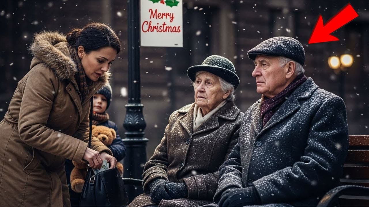 Widowed Mother Spots Elderly Couple Alone on Christmas — What She Does Will Melt Your Heart