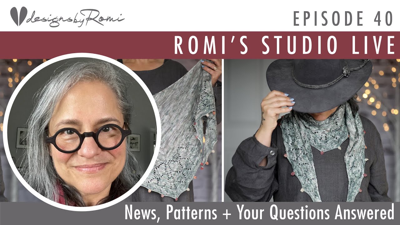 Romi's Studio, Episode 40: the Winter's Finery shawl
