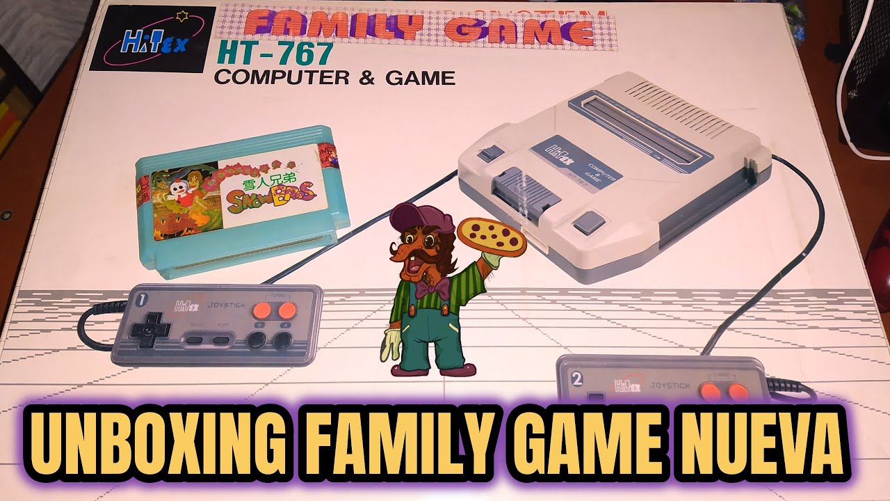 Unboxing -Family game nueva (a estrenar) + Lote de cartuchos!