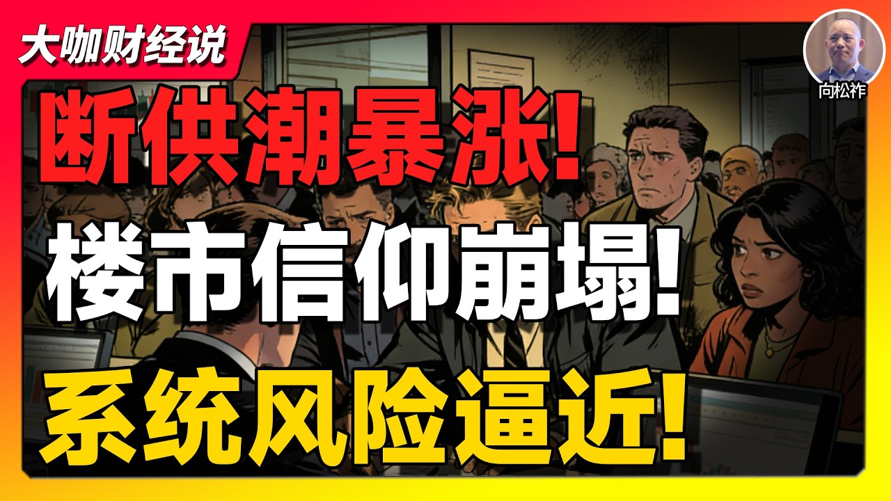 【向松祚重磅】房价腰斩只是开始？中国断供潮突然爆发：5个房奴里已有1个撑不住！楼市真正的危险才刚刚开始！