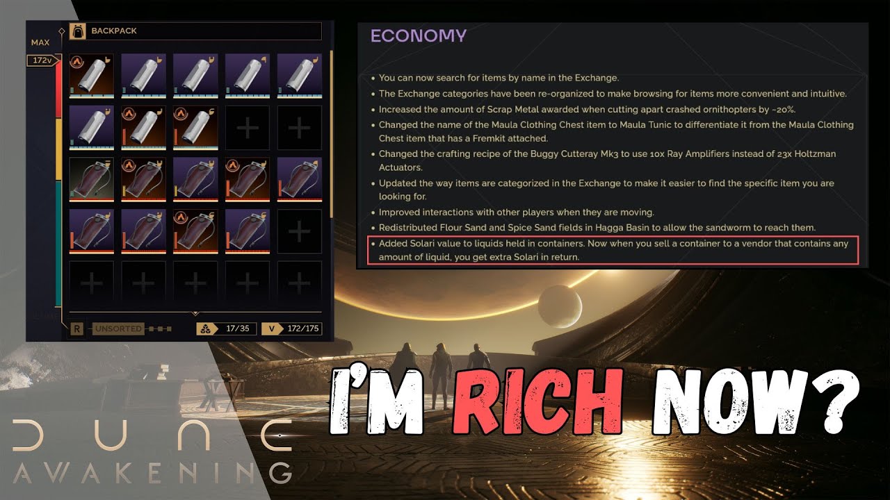 Dune: Awakening | Get RICH vendoring Blood & Water?