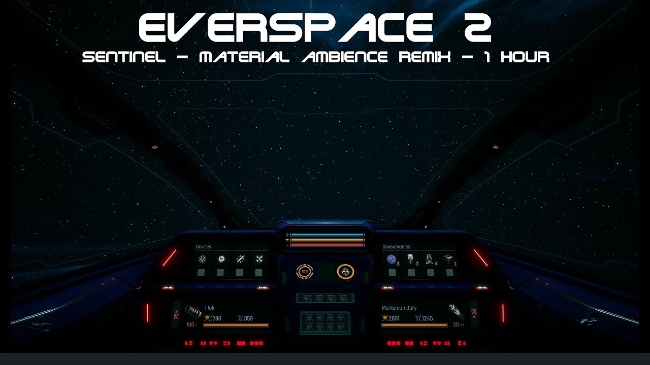 Spaceflight Ambience - Everspace 2 Sentinel Material Ambience Cockpit Sound 1 Hour
