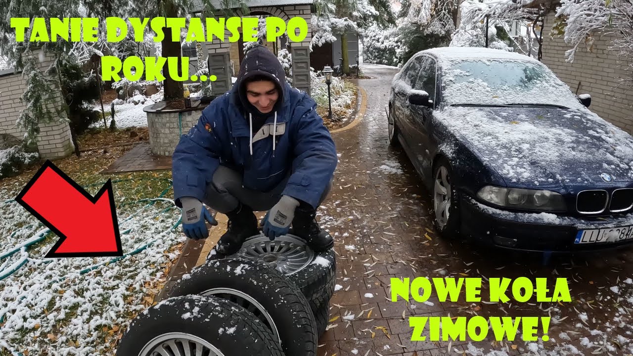 Dlaczego nie warto kupować tanich dystans&oacute;w...😢 Zmiana k&oacute;ł E39