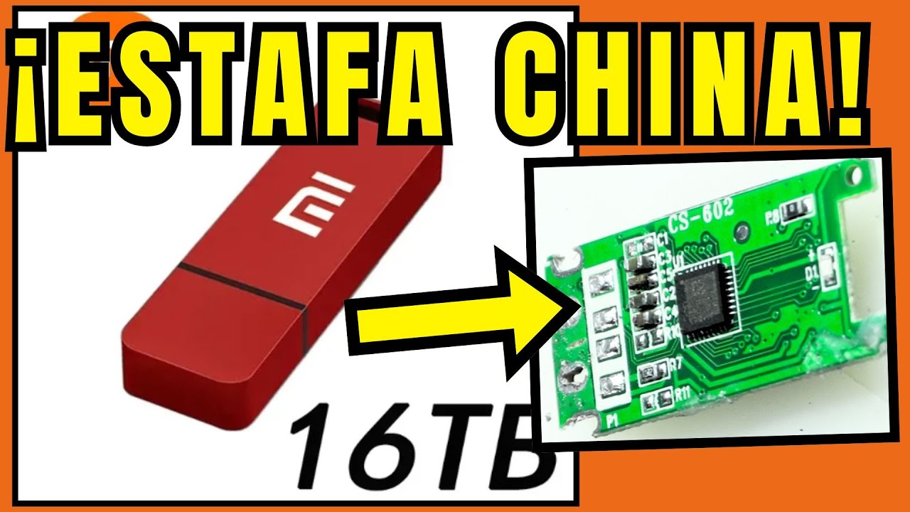 ¡PENDRIVE XIAOMI DE 16TB ESTAFA PELIGROSA! VEMOS SU INTERIOR.