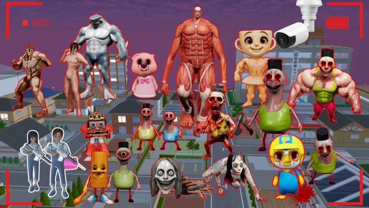 Yuta Mio Takut CCTV Rekam PASUKAN HAMOOD HABIBI & BAKSO Dari Dimensi Lain😱 | Sakura School Simulator