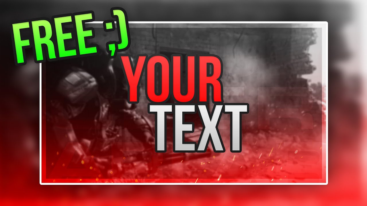 COD Modern Warfare FREE Thumbnail TEMPLATE! | .psd in the DESC.