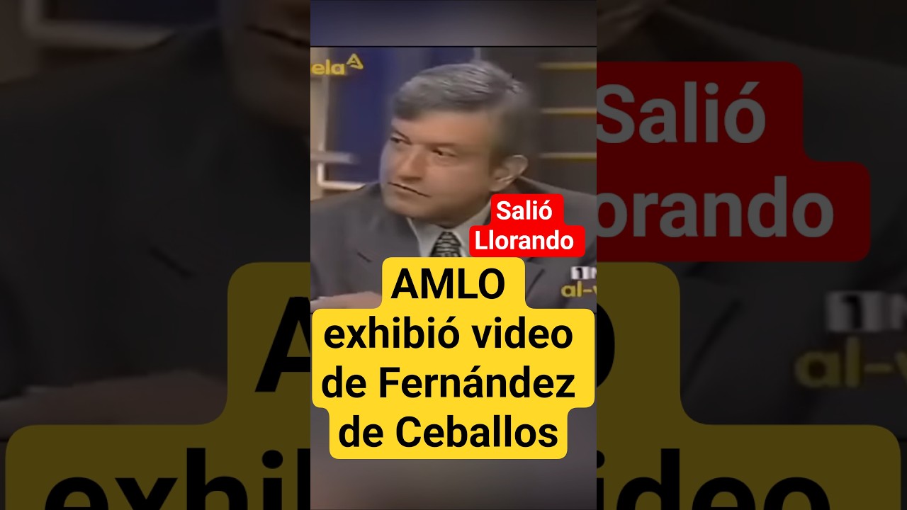 Andres Manuel exhibe video de Fern&aacute;ndez de Ceballos y salio llorando #usa #ultimahora #noticias