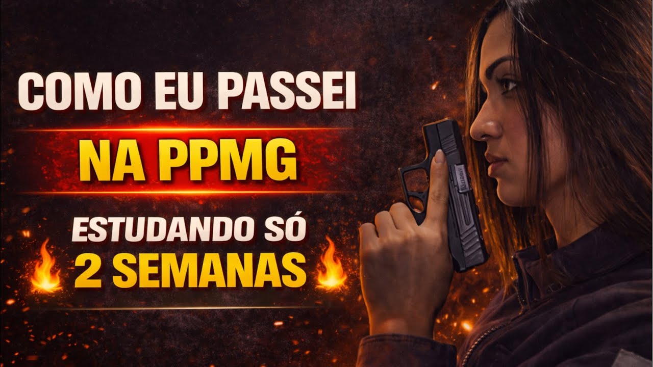 COMO PASSEI NA PPMG ESTUDANDO APENAS 2 SEMANAS - ESTRATÉGIA REAL DA RETA FINAL