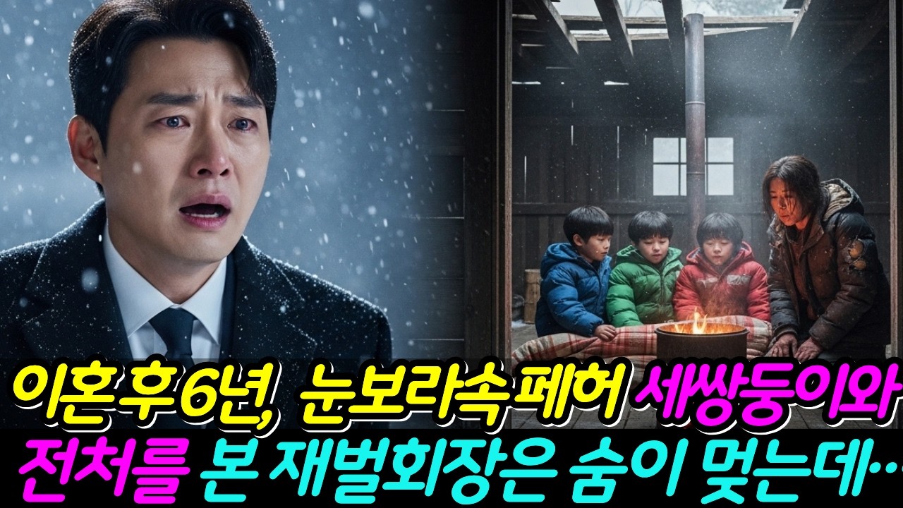 이혼 6년, 눈보라 속 산장 폐허에서 세쌍둥이를 끌어안고 불을 지피던 전처 재벌회장은 숨이 멎는데…ㅣ노후사연ㅣ감동사연ㅣ사연라디오ㅣ인생사연