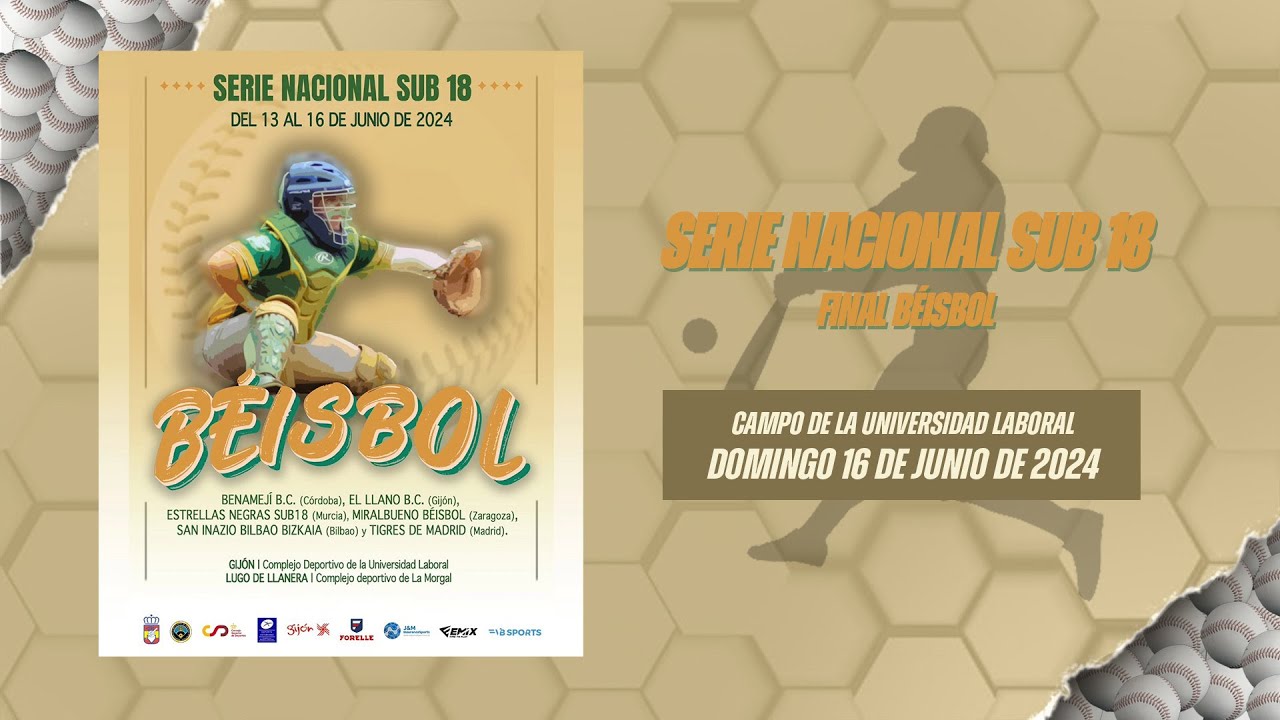 FINAL BÉISBOL  I  SERIE NACIONAL SUB 18