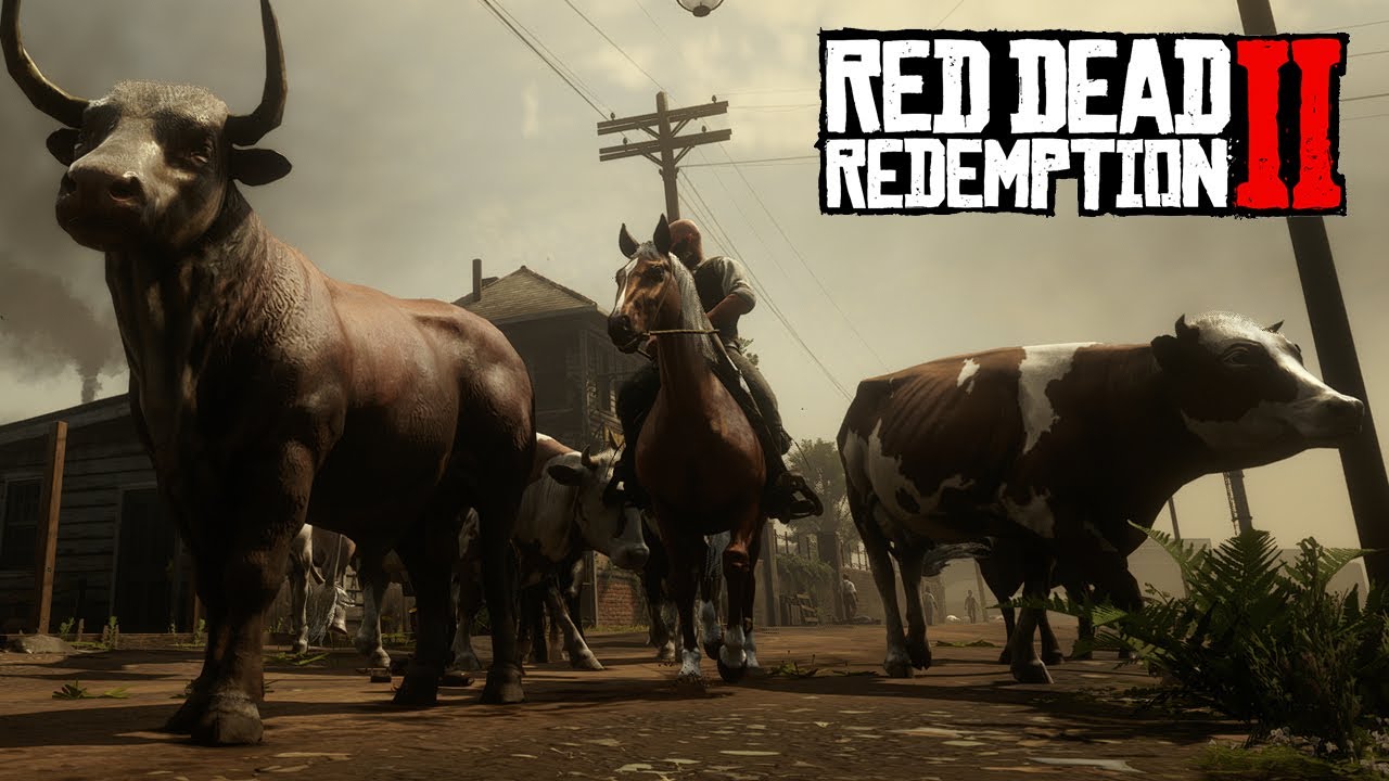 Playing as a BULL in Red dead Redemption 2 PC RDR2 PC