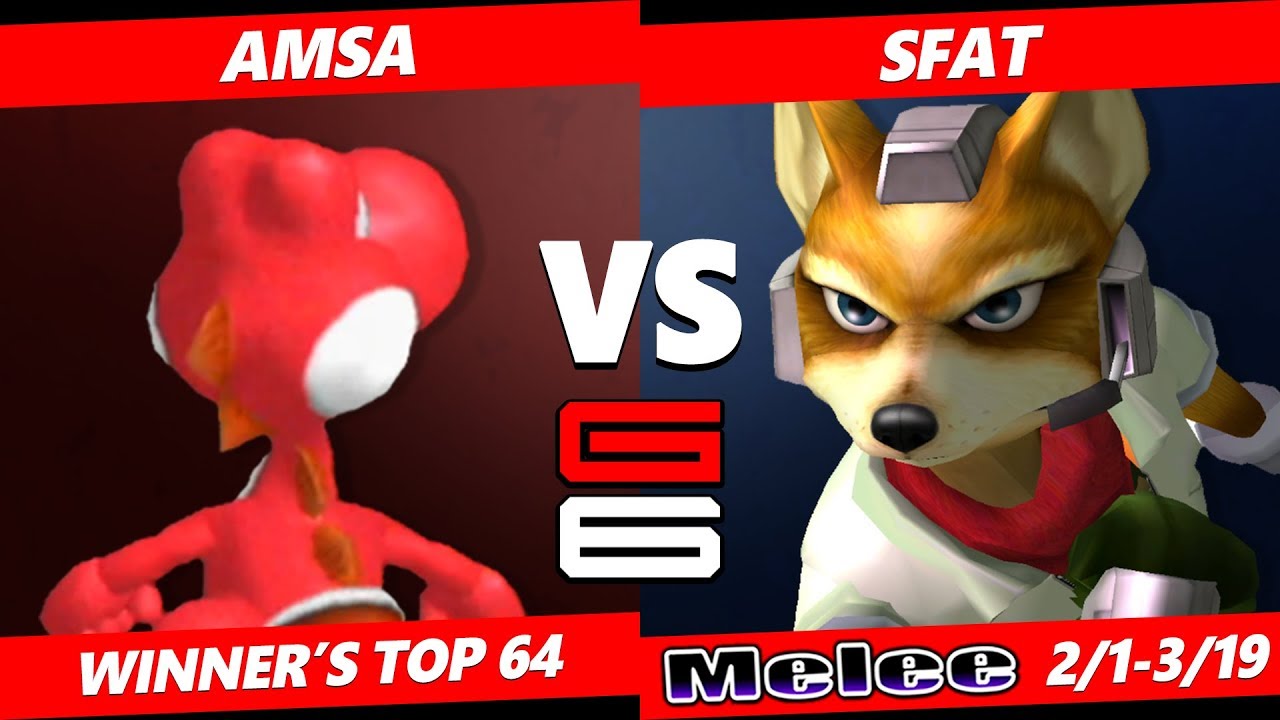 Genesis 6 SSBM - RB VGBC | aMSa (Yoshi) VS CLG | SFAT (Fox) Smash Melee Winner's Top 64