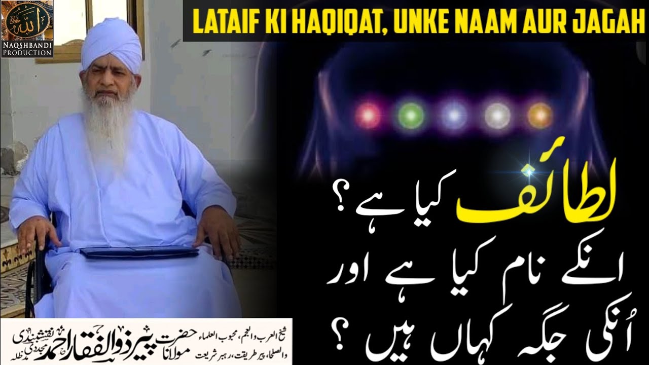 Lataif Kya Hai ? Unke Naam Kya ? Unki Jagah Kahan Hai ? | Hazrat Peer Zulfiqar Ahmed Naqshbandi DB