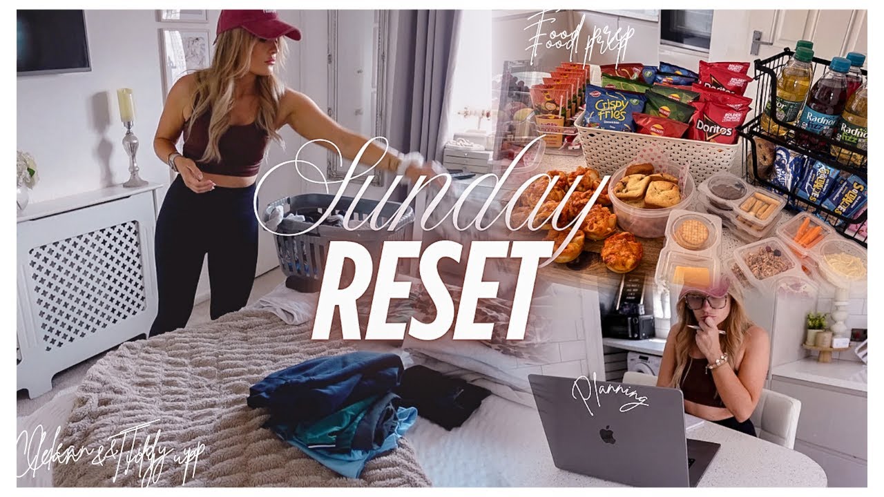 Productive Sunday Reset | Clean, Organise, Restock & Prep With Me