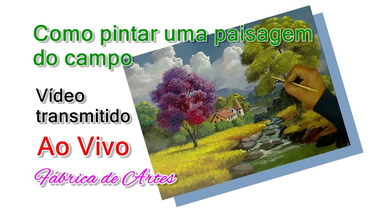 Como pintar uma cena do campo