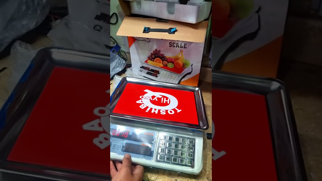 ميزان توشيبا هاي يو الجديد زراير سلس شرح الاستخدام وبرمجه الميزان وظبط المصنع للميزان