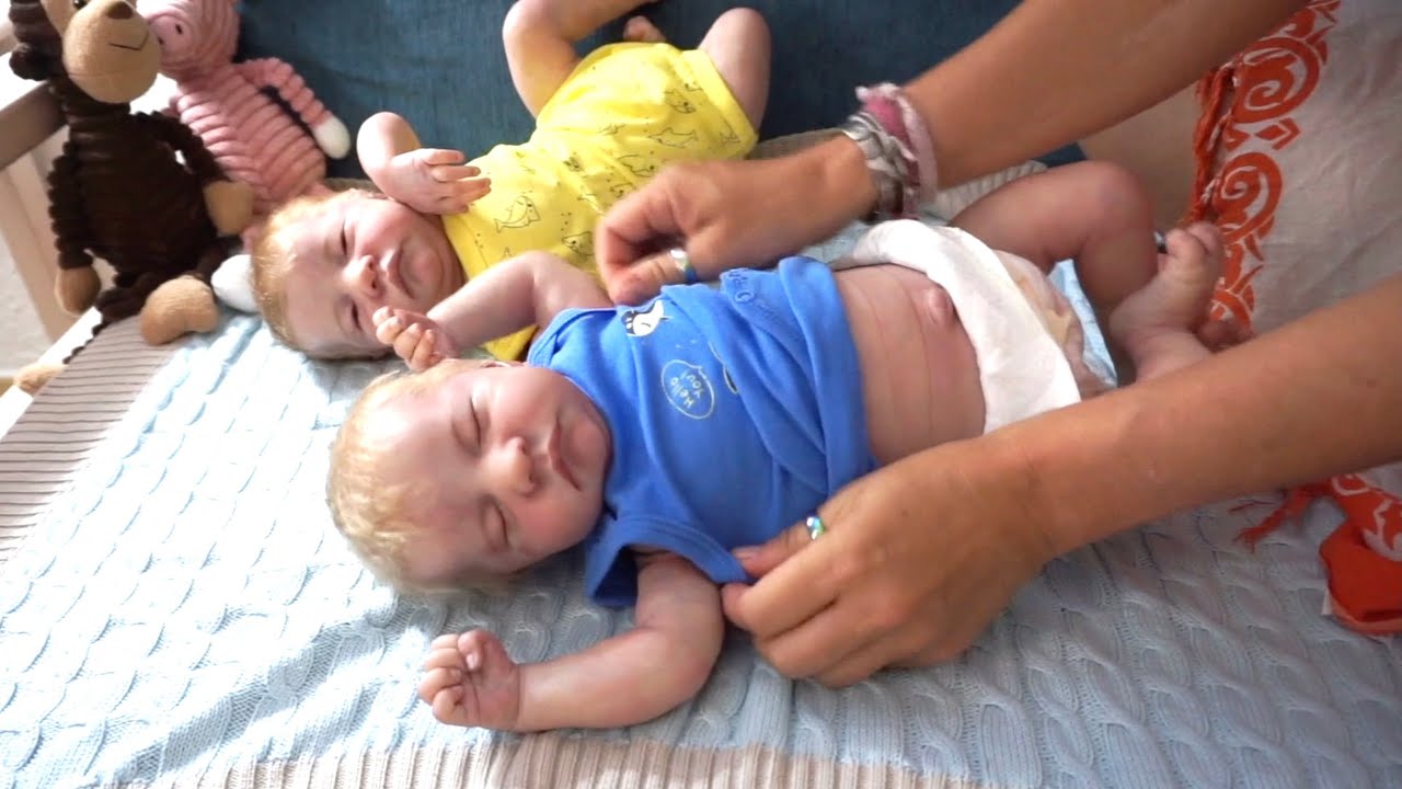 💜 Las 3 rutinas del día con mis Bebés Reborn + paseo en el carrito