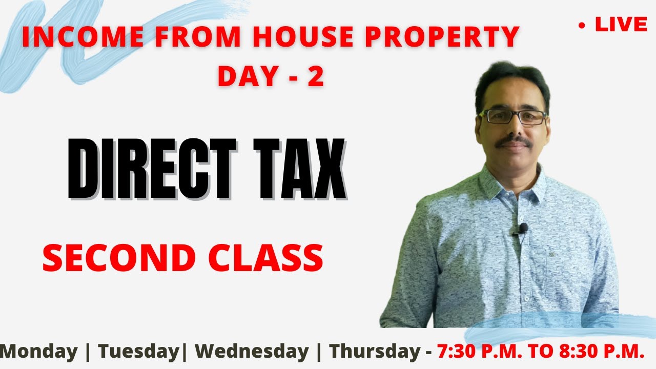 INCOME FROM HOUSE PROPERTY | DIRECT TAX | PART-2 | LIVE CLASSES | @Mathur Sir Classes
