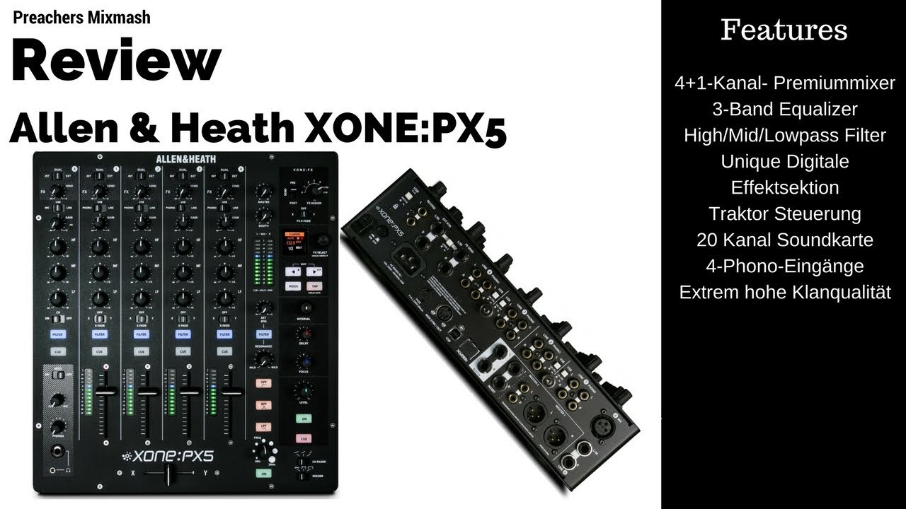 Allen & Heath XONE PX5 DJ Mixer Review - Best Mixer? (German Full HD 2018)