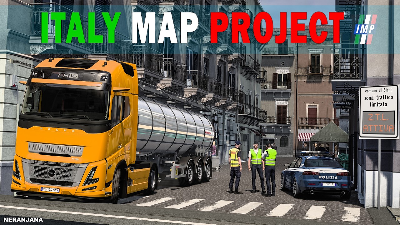 ETS2 1.58 Mod | Italy Map Project V15 | Euro Truck Simulator 2 Mods