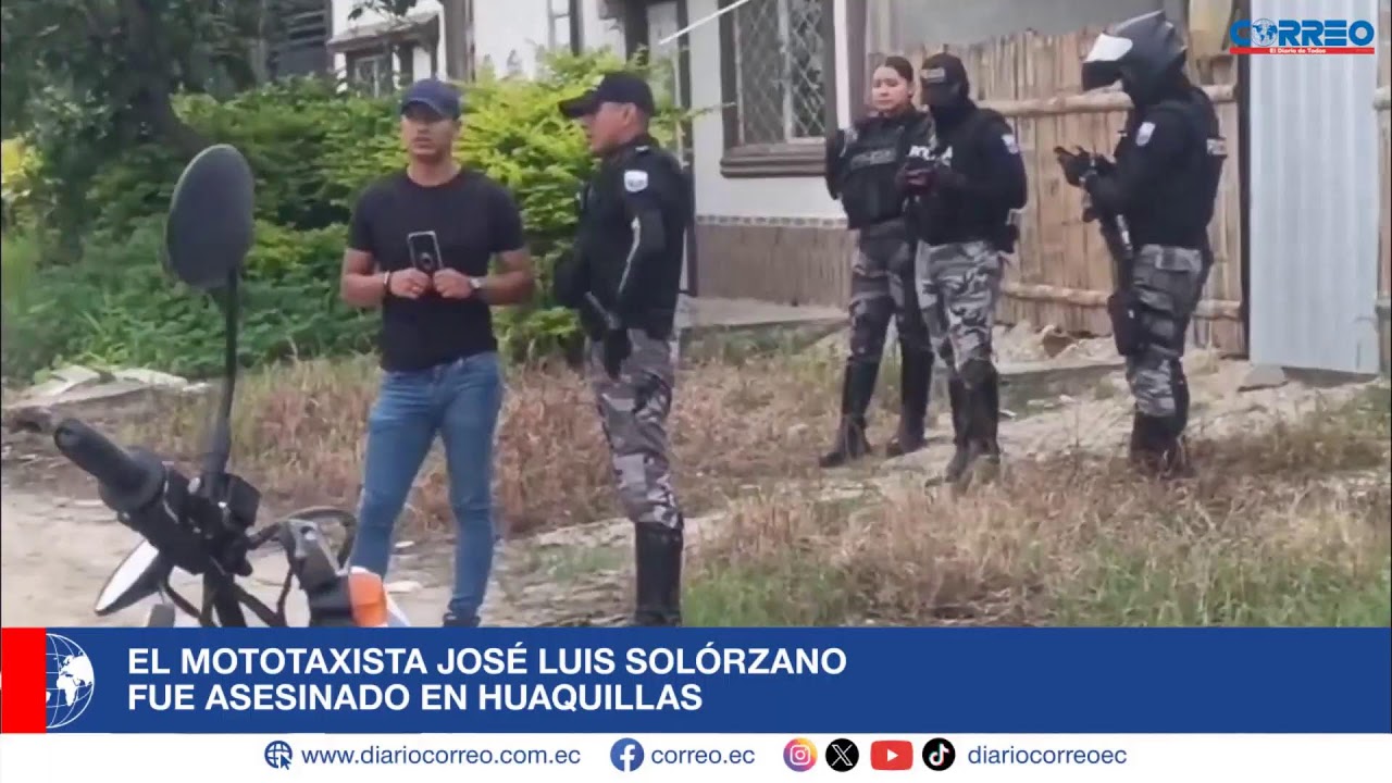 El mototaxista José Luis Solórzano fue asesinado en Huaquillas
