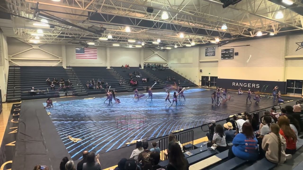 Medina Valley Varsity Color Guard @ Smithson Valley HS - 2025 March 1st - Performance of In The Loop