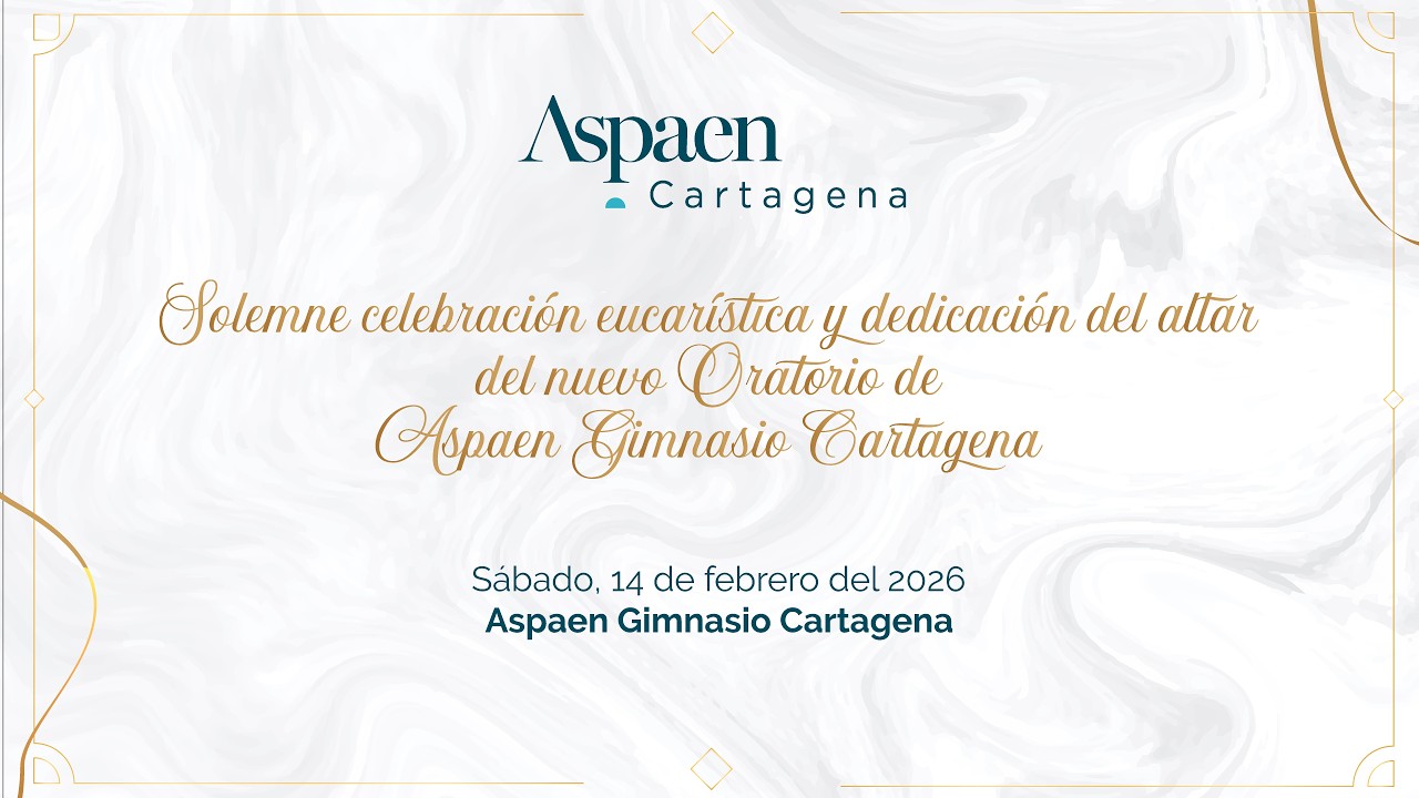 Celebración eucarística y dedicación del altar del nuevo Oratorio de Aspaen Gimnasio Cartagena.