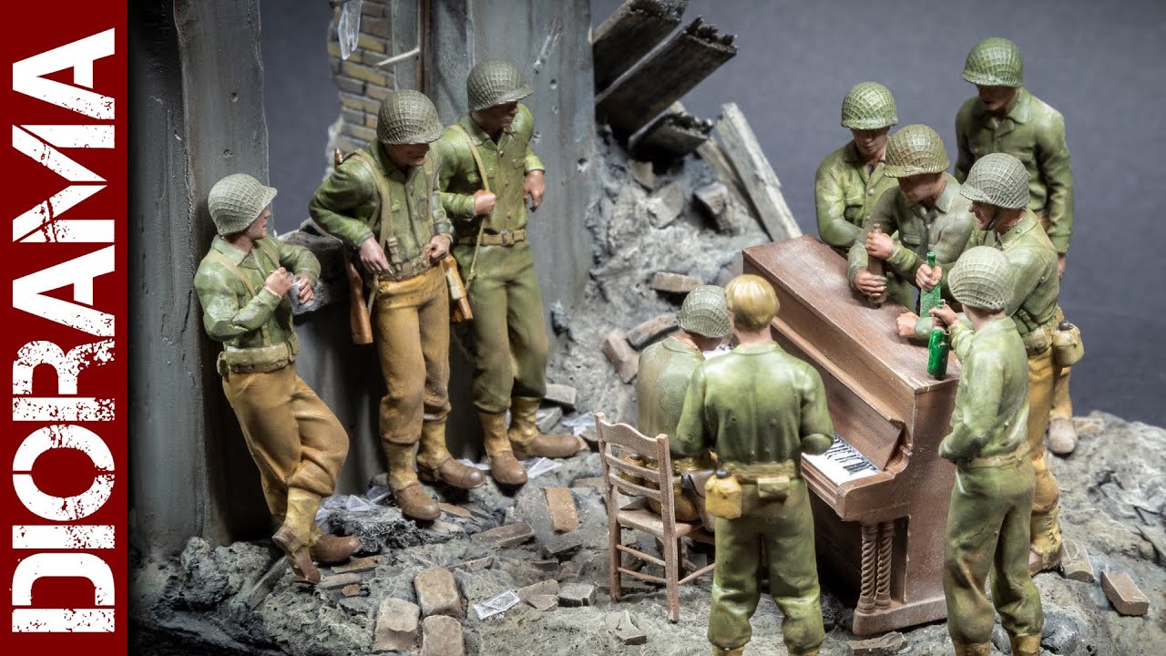 Диорама «Музыка во время Второй мировой войны» (модель в масштабе 1/35)