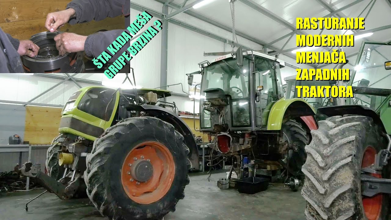 TRAKTORI  -popravka MODERNIH MENJAČA -kada se POKVARE GRUPE BRZINA- CLAAS, MASSEY, DEERE - RASTURENI
