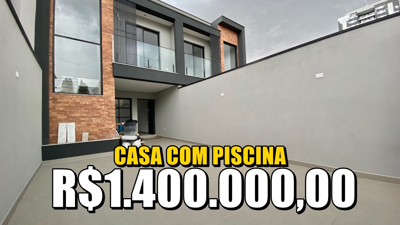 CASA COM ARQUITETURA MODERNA COM 3 SUÍTES MASTER E PISCINA A VENDA NA VILA ROSÁLIA - GUARULHOS SP