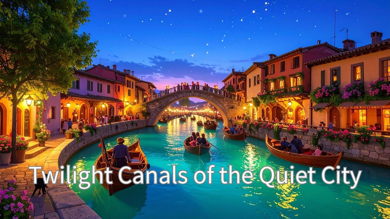 Twilight Canals of the Quiet City