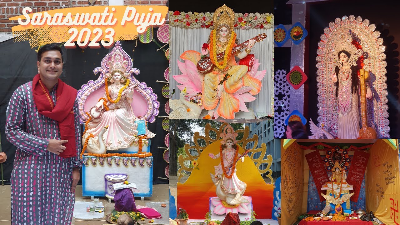 সরস্বতী পুজো ২০২৩ | Saraswati Puja 2023 | Basant Panchami | SUST | SEC | Dariapara | Sylhet | Vlog