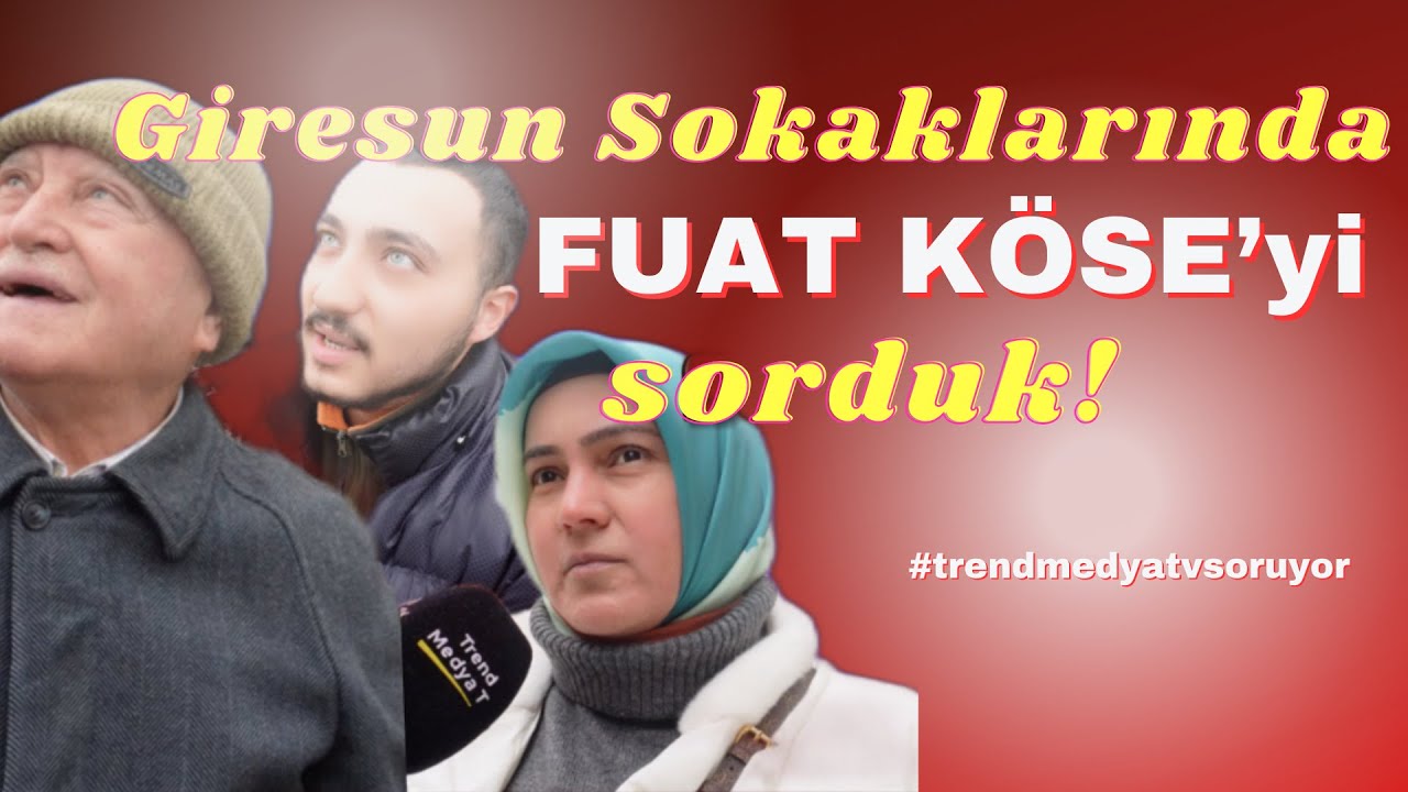 Giresun Sokaklarında Fuat Köse'yi sorduk! #giresun #seçim #sokakröportajları