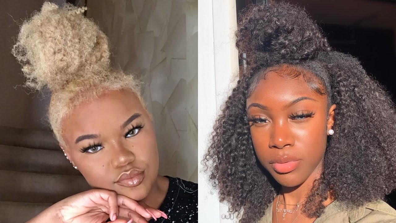 🤍 BADDIE NATURAL CURLY HAIRSTYLES 🤍