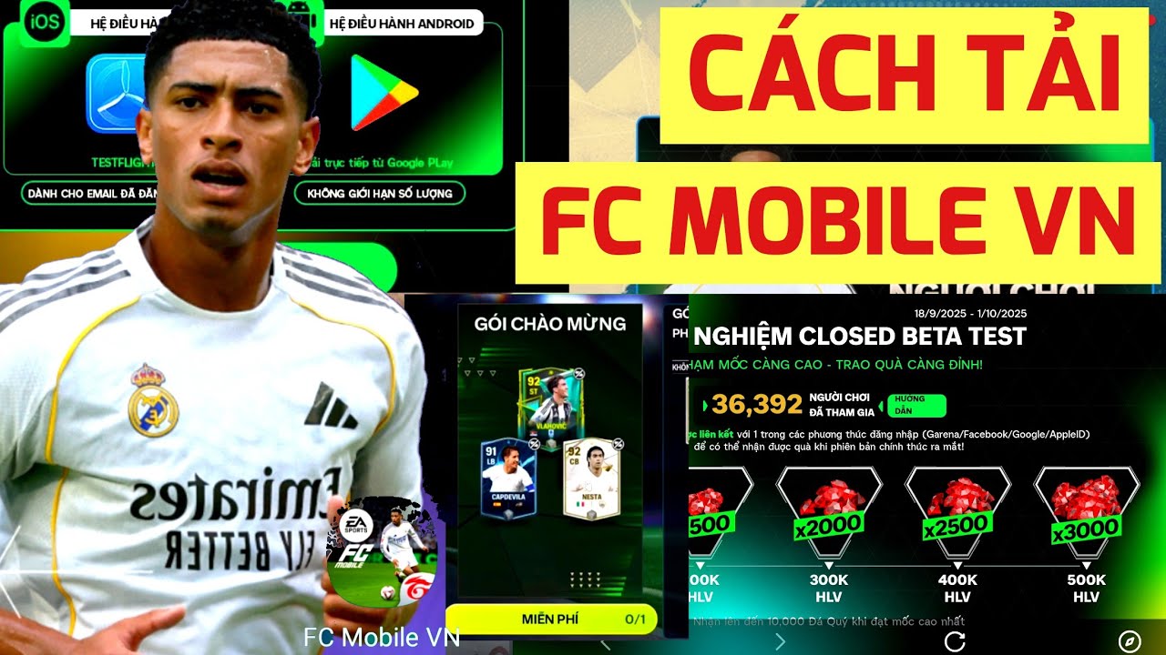 🔥 CÁCH TẢI FC MOBILE VIỆT NAM |  TRẢI NGHIỆM SỚM | LIỆU CÓ ĐÁNG CHỜ ĐỢI 