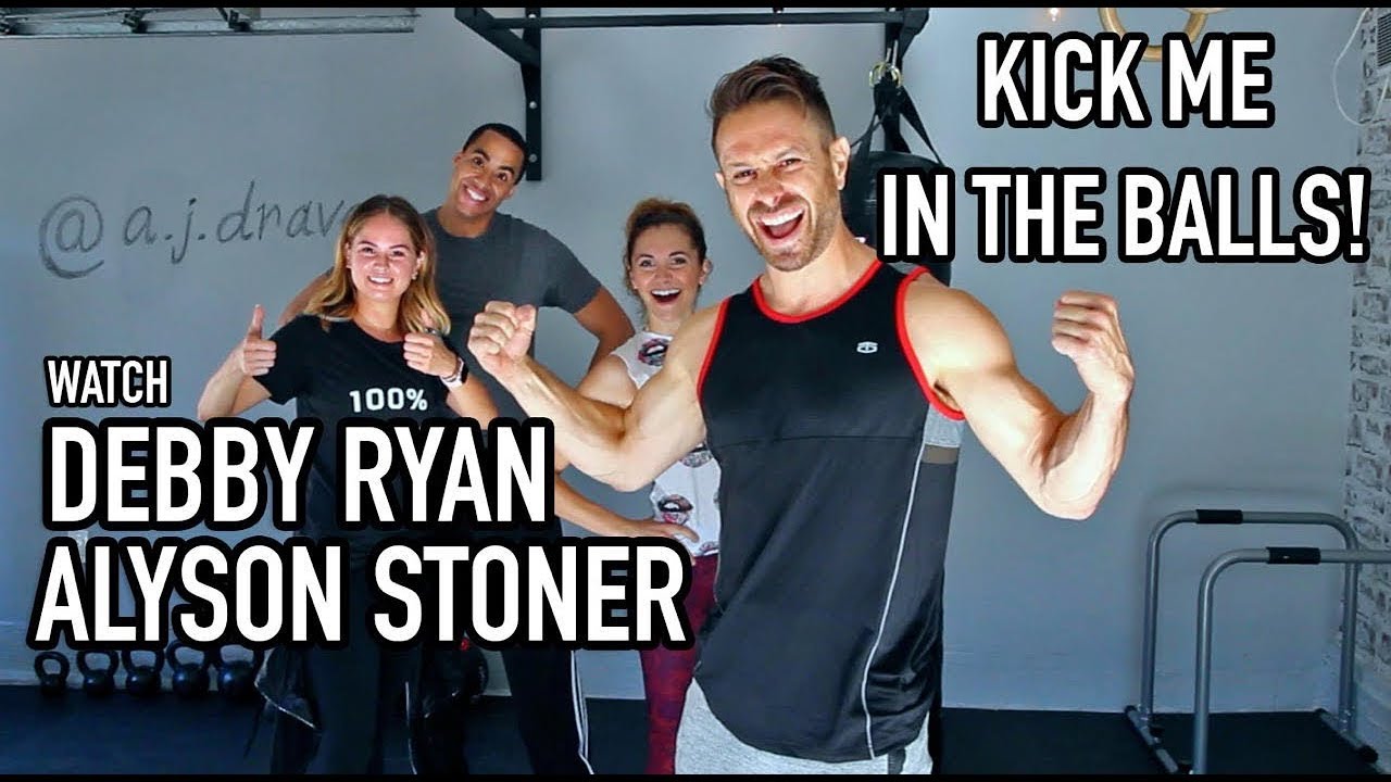 Krav Maga Class - Groin Kick Tutorial w/ Debby Ryan & Alyson Stoner - AJ Draven