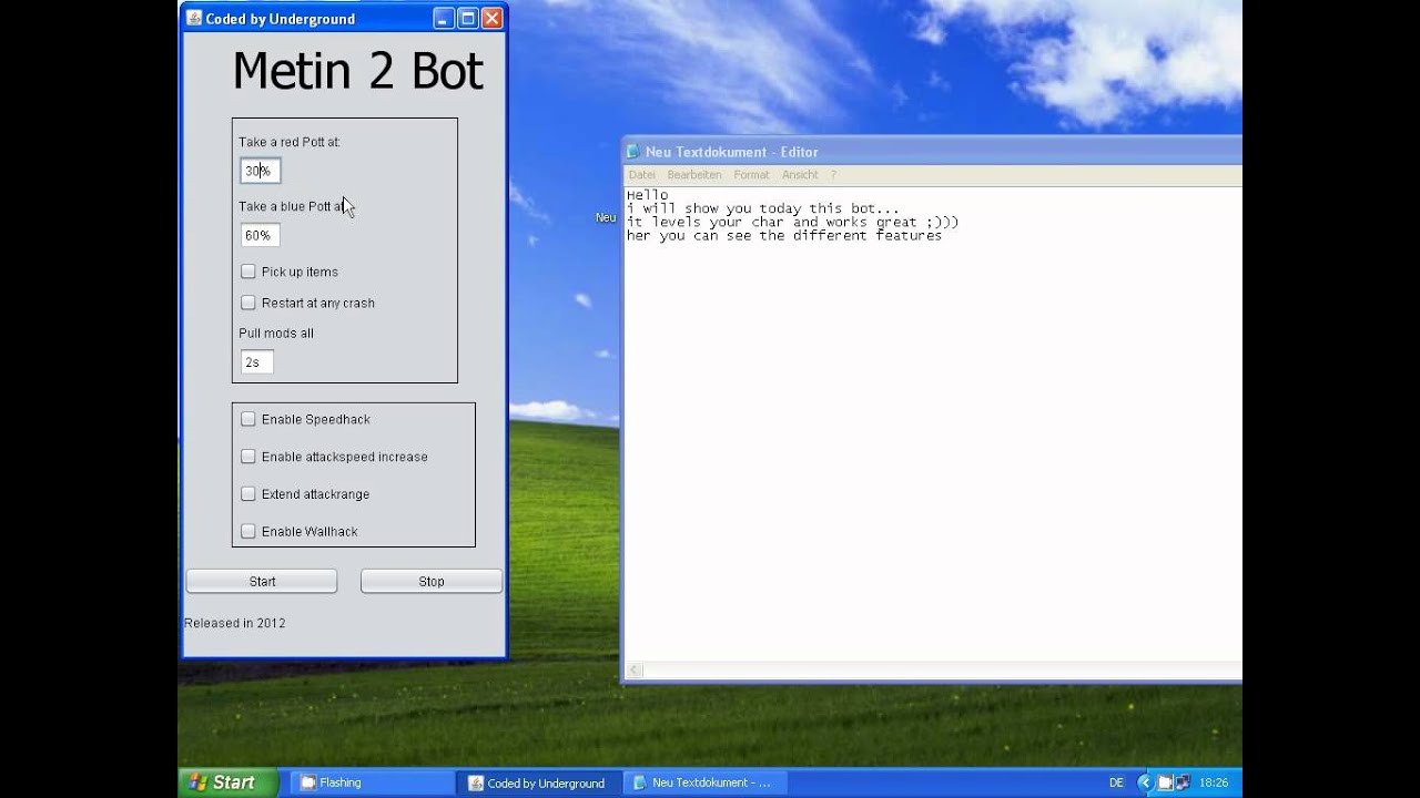 Ultimate Metin 2 Level Bot 2012