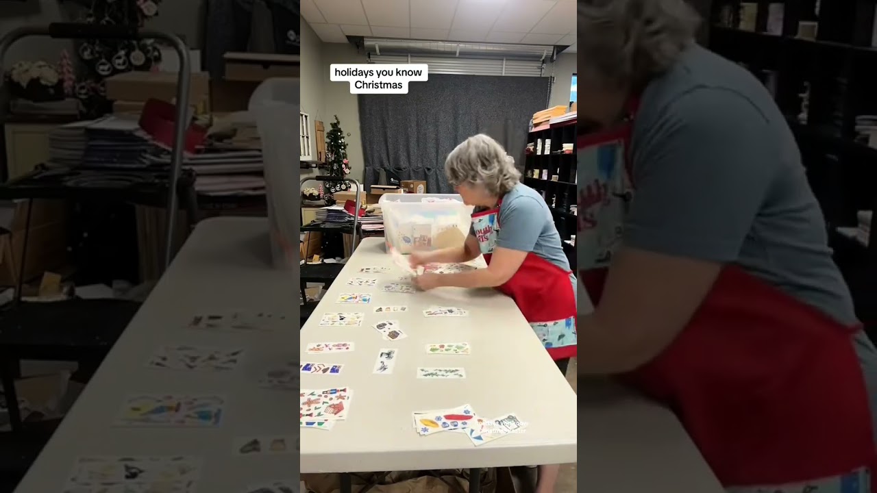 Sorting stickers by category for future, junk journal, scrapbook kits, grab bags and mini journal